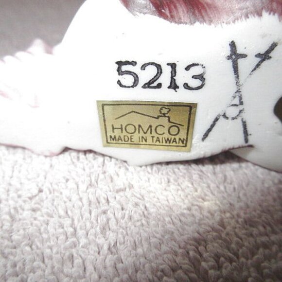 Vtg Homco Mushroom Pixie Elves Porcelain Garden Elf Figurines Set Of 3 MCM - Picture 8 of 8